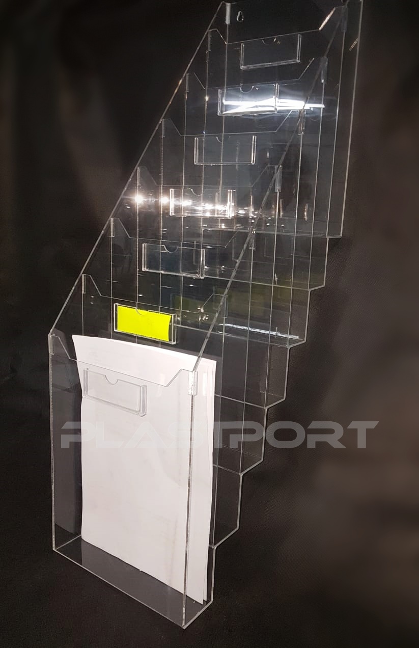 Porta Folha em Acrílico com Bolso para Legenda - PlastPort