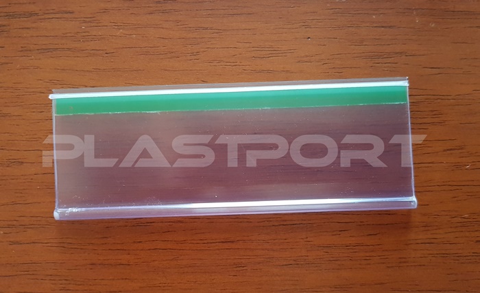 Ref. PRF103 Porta Etiqueta em PVC Extrudado em "U" - Personalizado: Cor e Comprimento (Altura Padrão de 40mm)