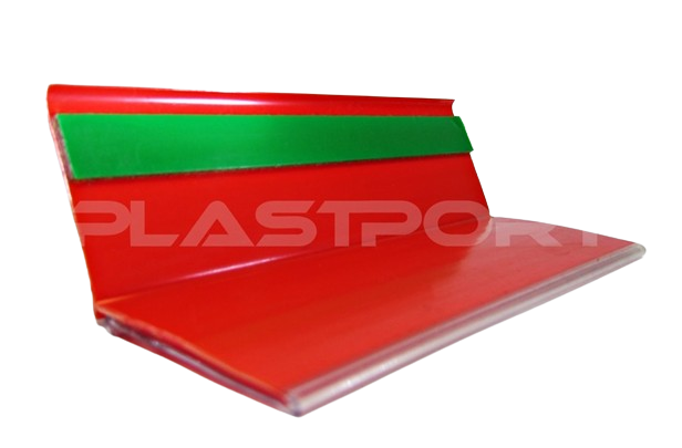 530 Porta etiquetas / Perfil para Gôndola em "L" com Fita Dupla Face - Vendido por metro