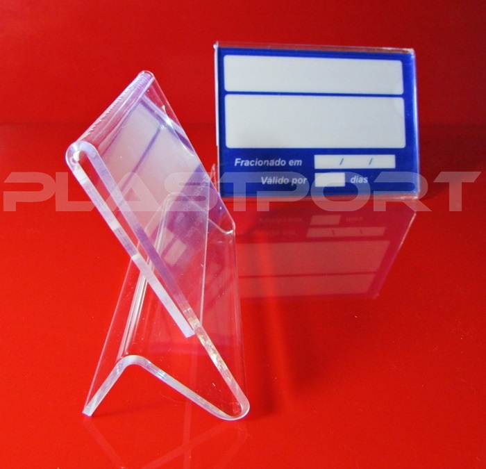 Ref. ACR350 Display Simples em Acrílico 2mm para Balcão 100x80mm